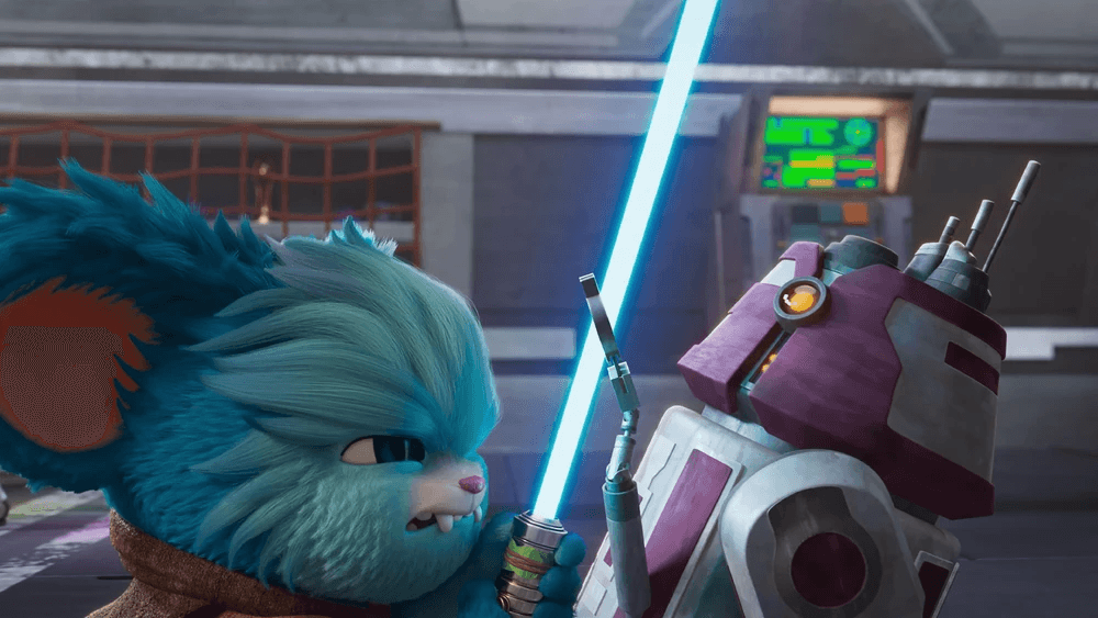 Les Aventures des Petits Jedi S02E10 — "Le sabre laser de Lys"